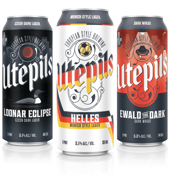 Loonar Eclipse, Helles, and Ewald the Dark cans