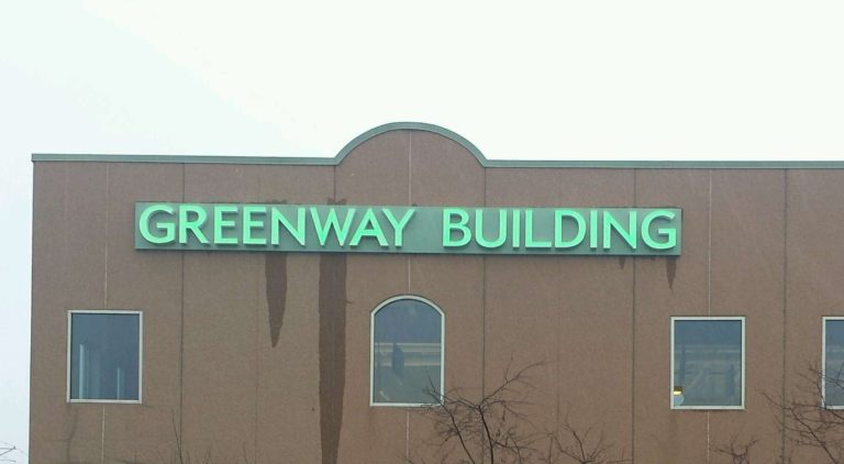 Greenway building electrical sign