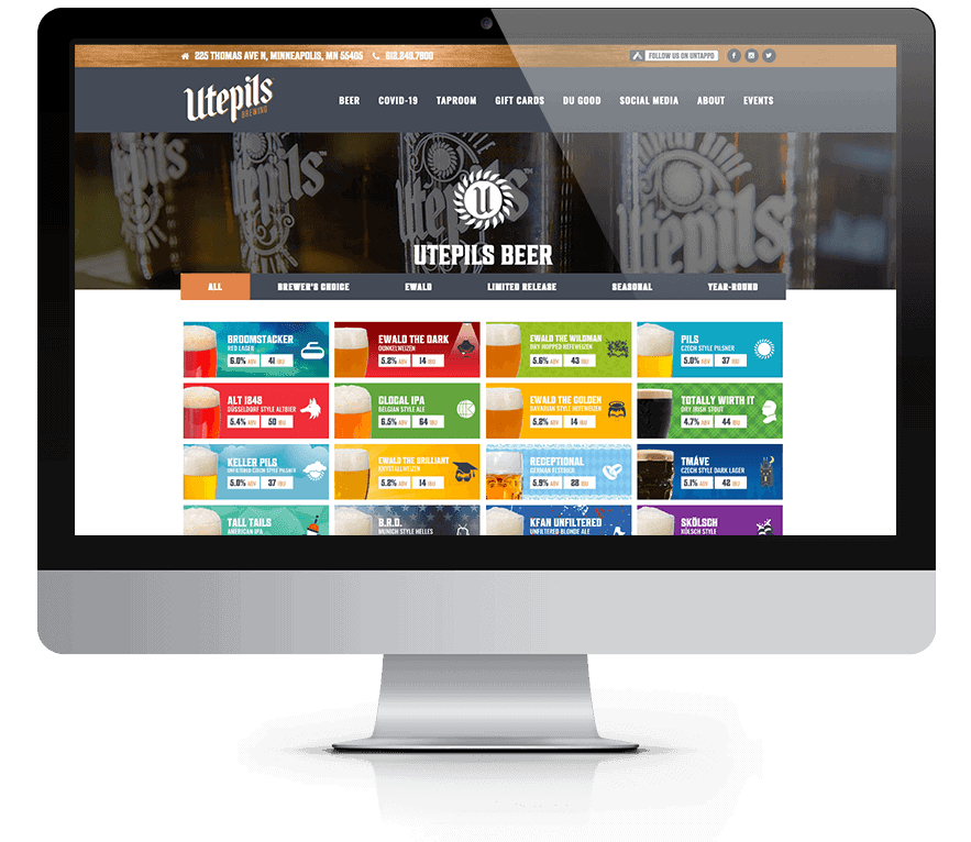 Utepils Website