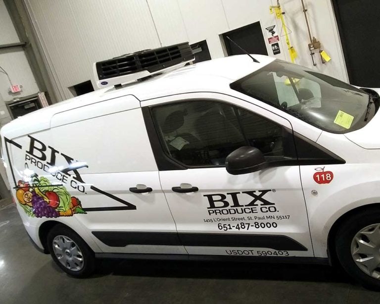 Bix Van Wrap Passenger Side Front
