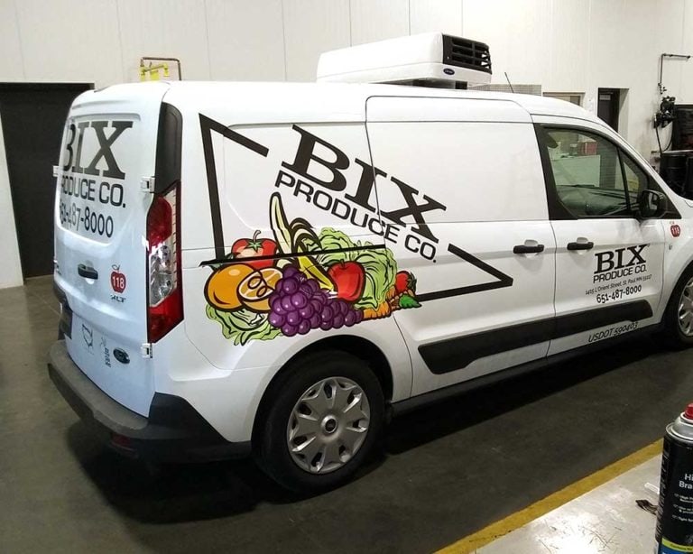 Bix Van Wrap Passenger Side