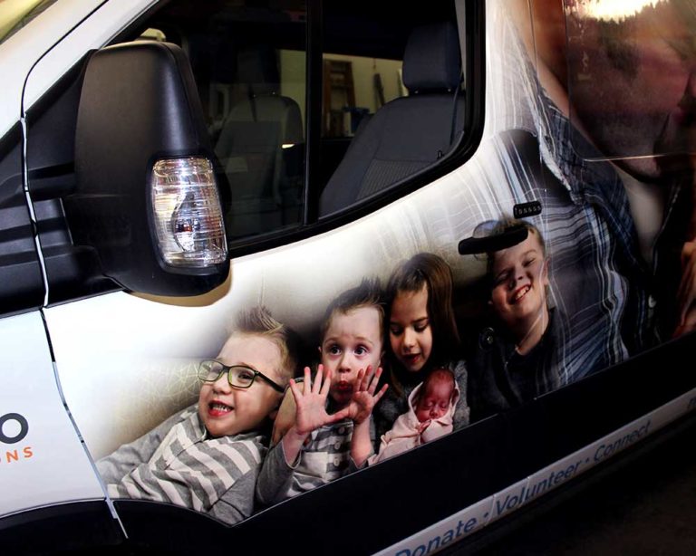 Ronald McDonald Charity Van Wrap Close Up