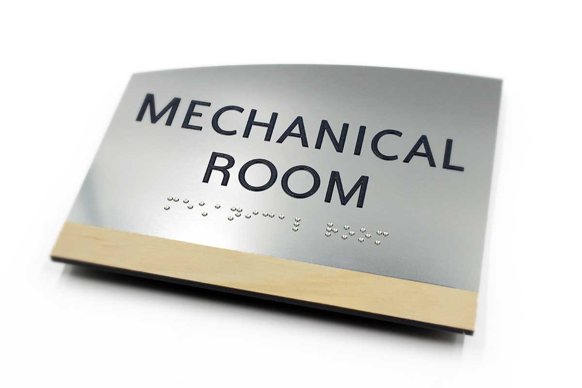 Mechanical room sign