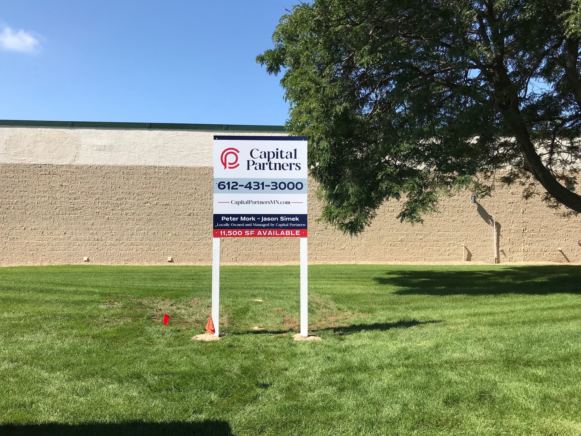 Capital Partners Leasing Real Sstate Signs