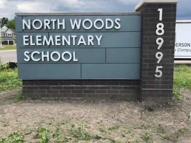North Woods Elementary School Monument Sign