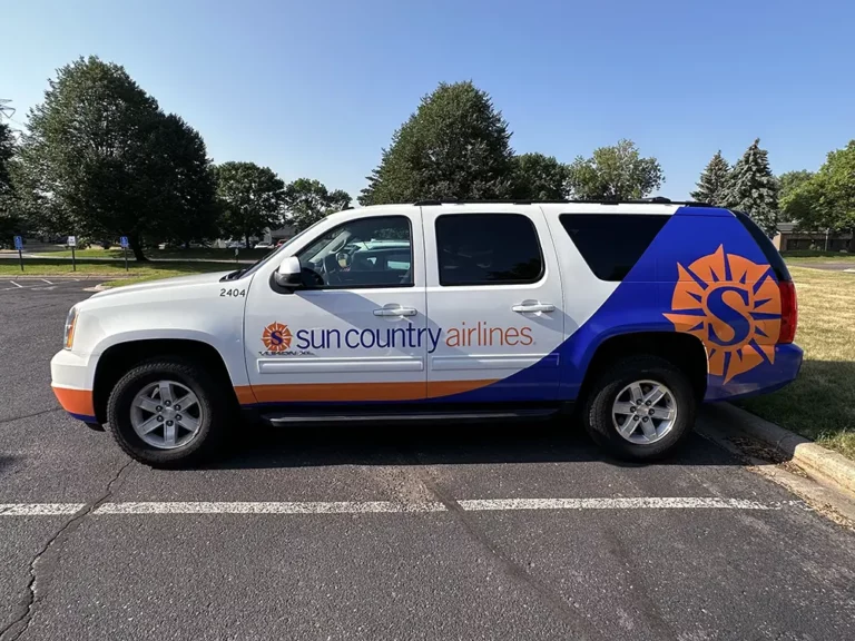 Sun Country Van Wrap Driver's Size