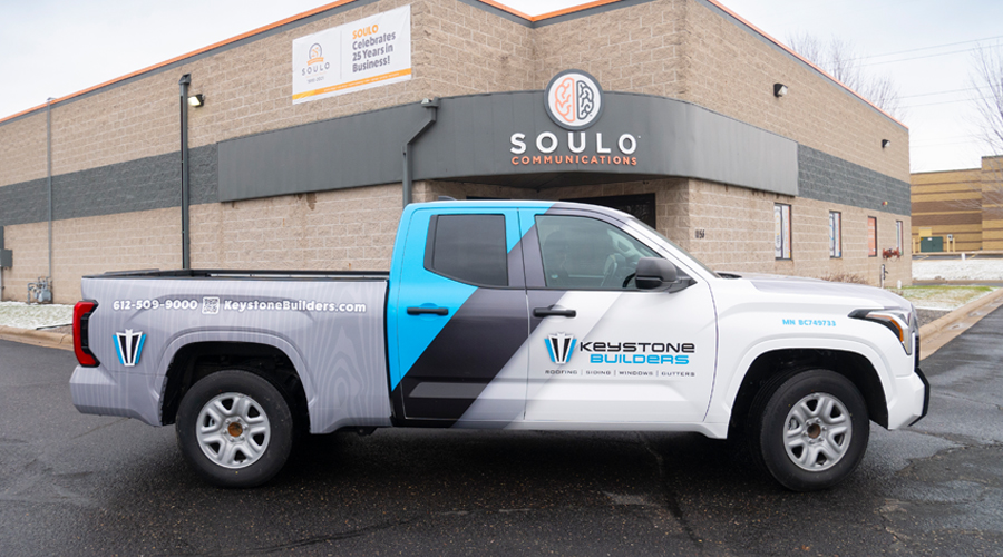 Vehicle Wrap: Keystone Construction Truck Wrap by SOULO