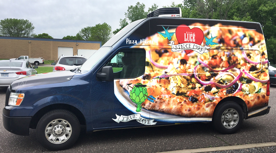 Vehicle Wrap: Pizza Luce Van Wrap by SOULO