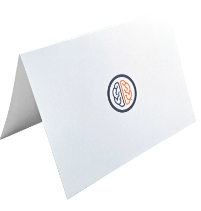 Greeting card with SOULO logo on it.